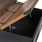 Flash Furniture Wyatt 35.75in Farmhouse Storage Coffee Table, Hinged Lift Top, Hidden Storage, Black/Rustic Oak ZG-ZP-030-BLK-GG - alternate 5